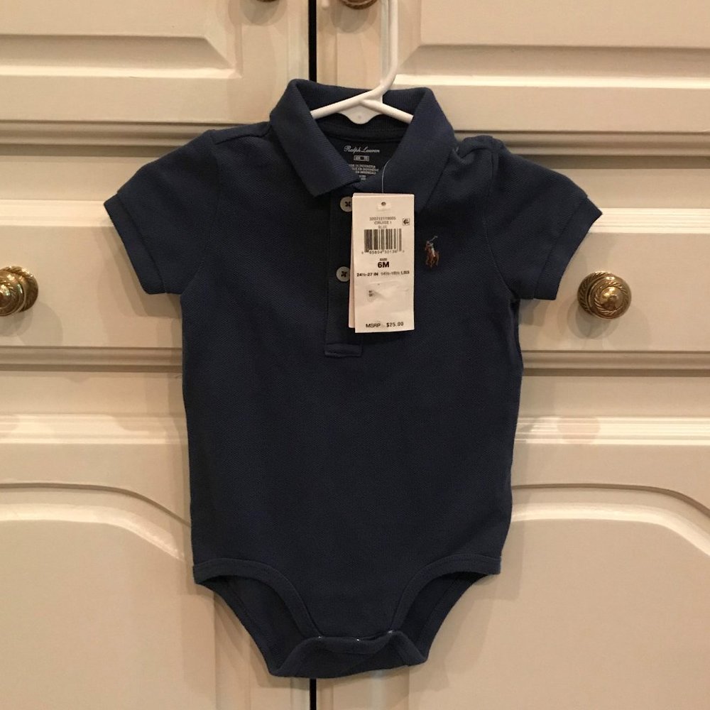 Ralph Lauren Royal Blue Romper NWT